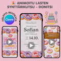 Lasten video syntymapaivakutsu paakuva